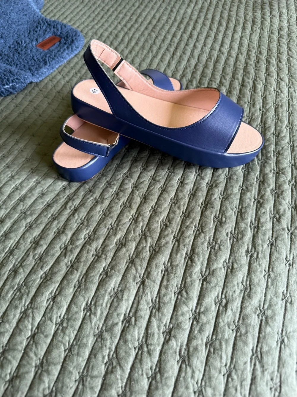 Women’s Clara & Monroe Slingback Sandals in Navy and/or Orange -Size EU41/US10
